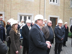 Im Zementwerk mit Bundesminister Dirk Niebel und Claudia Felden