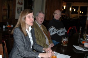 Claudia Felden bei der Liberalen Runde in Dielheim
