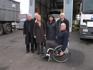 FDP-Kreistagsfraktion vor Ort bei der AVR in Dossenheim
